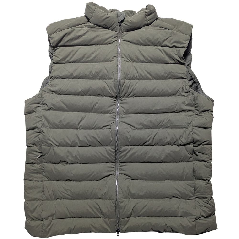 Lululemon Navigation Down Vest Mens Large Green Puffer 700-Fill Goose Down EUC